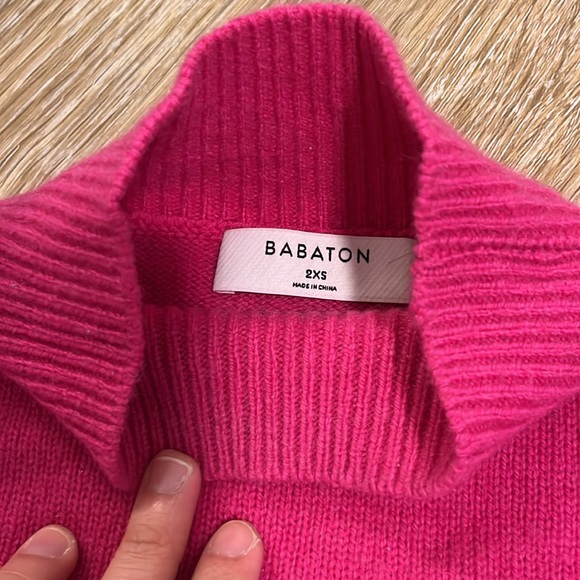 Babaton Luxe 100% Cashmere Mockneck Sweater - Picture 2 of 3